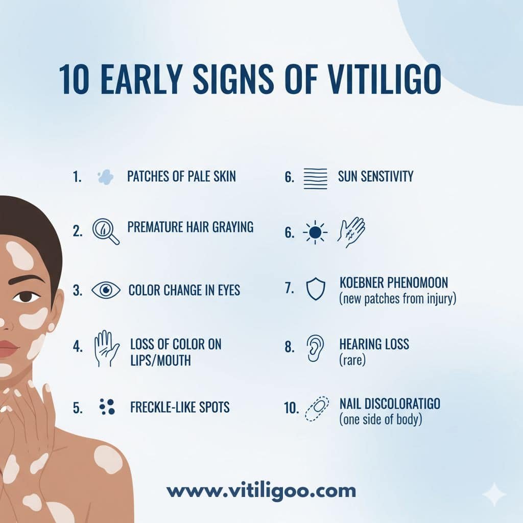 10 Early Signs of Vitiligo: How to Recognize Symptoms and What to Do?